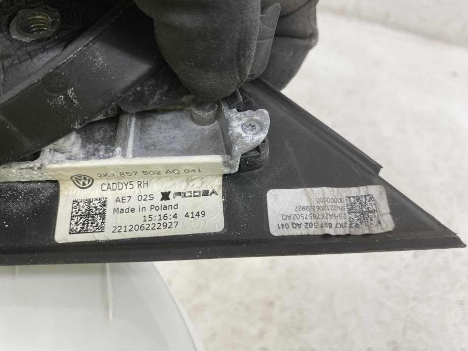 Speil høyre til VW Caddy 2020-->> (Type IV)  (2K7 857 408 J|)