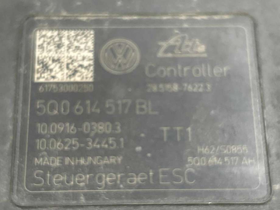 ABS sentral til Audi A3 2016-2020 (Type III, Fase 2)  (5Q0 614 517 BL|)