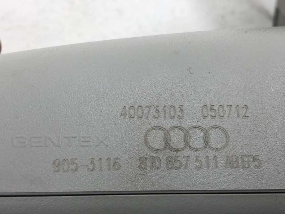 Speil innvendig til Audi A6 2011-2014 (Type IV, Fase 1) (C7) (C7) (8R0 857 511 B|)