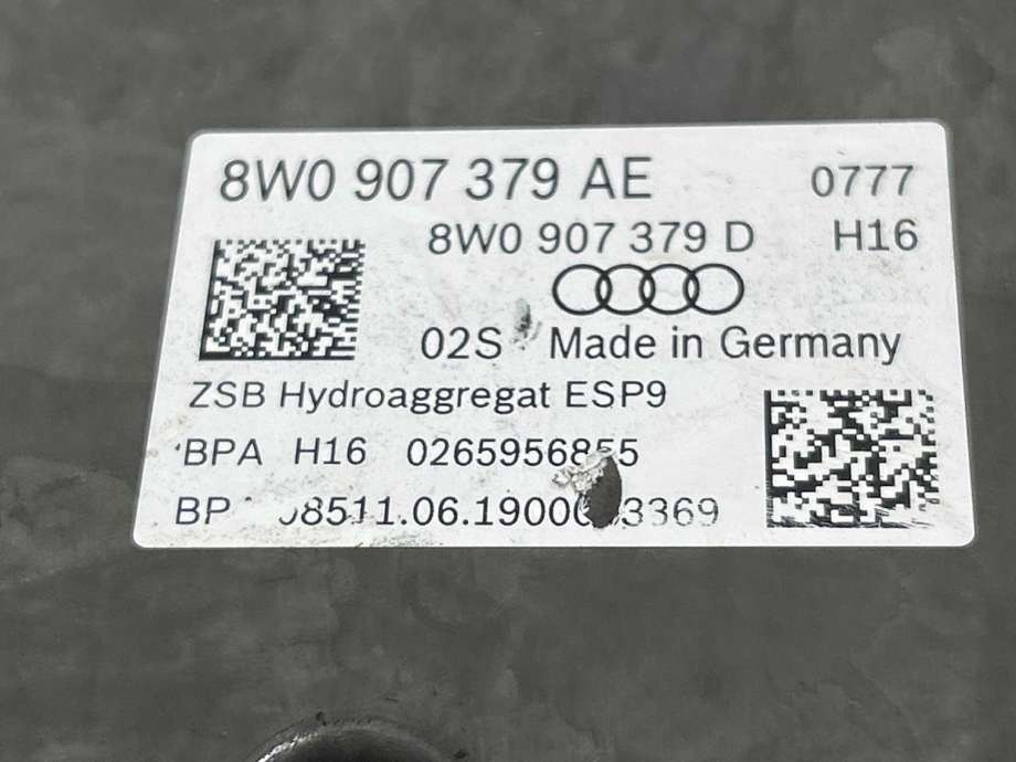 ABS sentral til Audi A4 2015-2019 (Type V, Fase 1) (B9) (B9) (8W0 614 517 AH|)