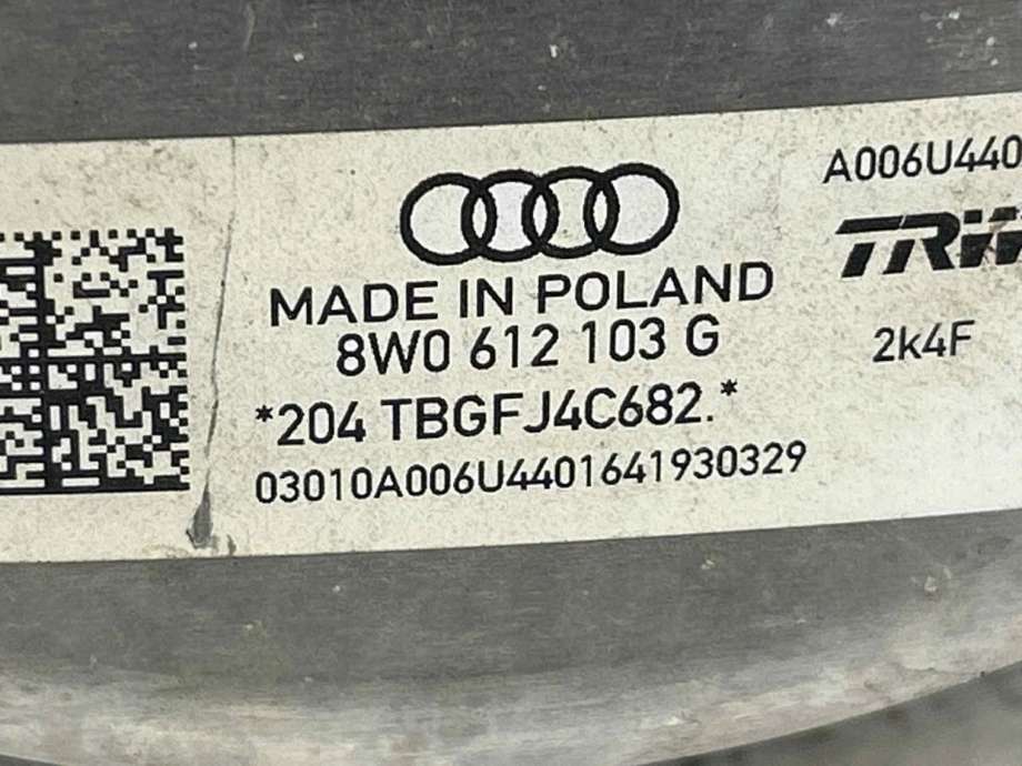 Bremsekraft-forsterker til Audi A4 2015-2019 (Type V, Fase 1) (B9) (B9) (8W0 612 107 C|8W0 612 107|)