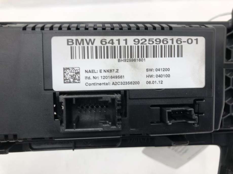 Varmeapparat betjening til BMW X3 2010-2017 (F25) (F25) (64 11 9 312 722|)