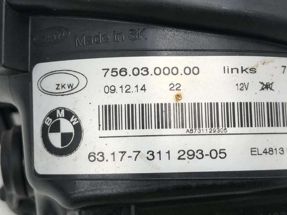 Tåkelykt venstre foran til BMW 5-Serie 2010-2017 (F10/F11) (F10/F11) (63 17 7 311 293|)