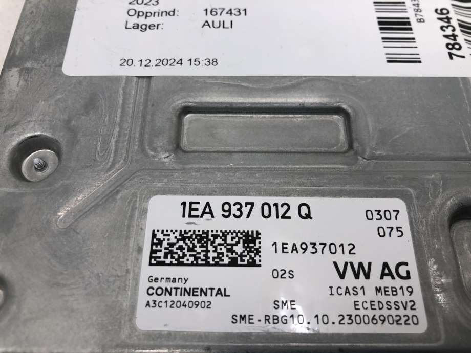 Styreenhet comfort (BCM) til Audi Q4 e-tron 2021-->>  (1EA 937 012 Q|)