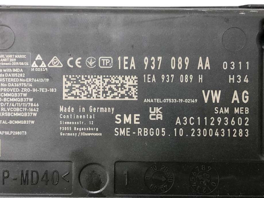 Styreenhet comfort (BCM) til Audi Q4 e-tron 2021-->>  (1EA 907 727 AK|)