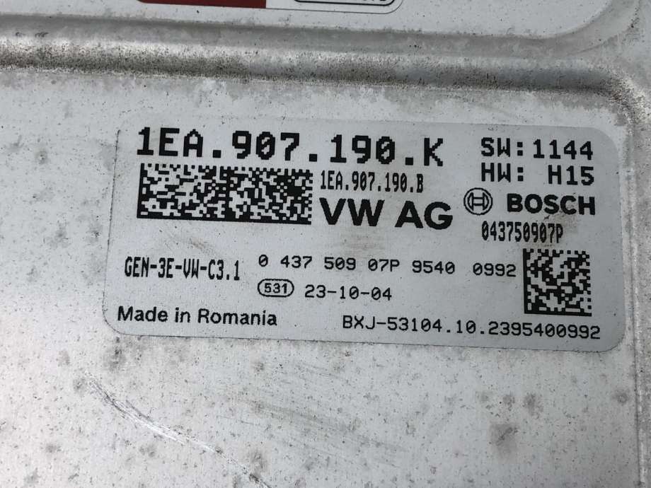 DCDC converter elbil til Audi Q4 e-tron 2021-->> (1EA 907 190 K|)