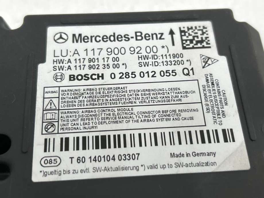 Airbag elektronikk til Mercedes CLA 2013-2019 (C117) (C117) (A 166 821 03 51|)
