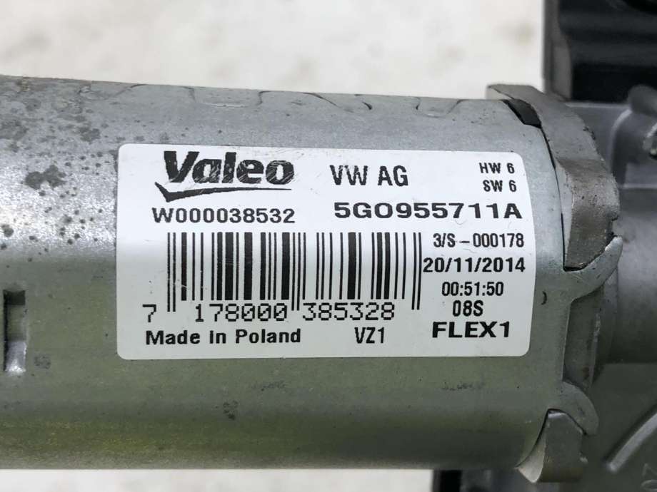 Viskermotor bakrute til VW Golf VII 2012-2017 (Fase 1) (5G0 955 711 D|5G0 955 711 A|)