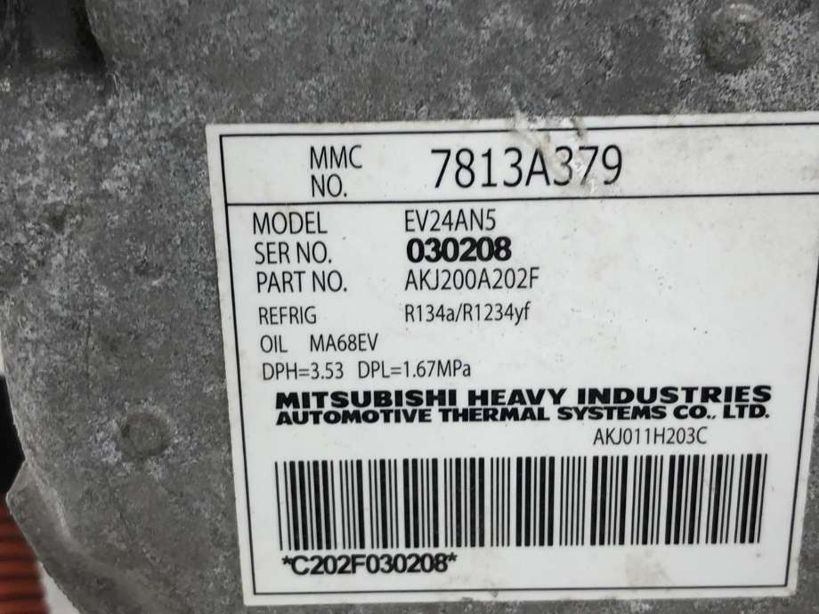 Aircondition kompressor hybrid til Mitsubishi Outlander 2015-->> (Type III, Fase 2)  (7813A784|)