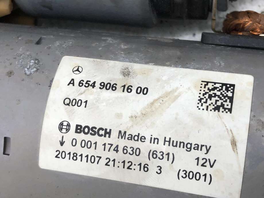 Starter diesel til Mercedes E-Klasse 2016-2023 (W213) (W213) (A 654 906 16 00|)