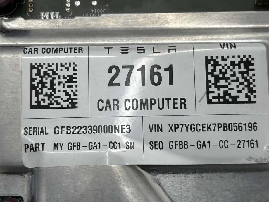Styreenhet autopilot til Tesla Model Y 2021-2024 (Type I) (1684435-00-H|)