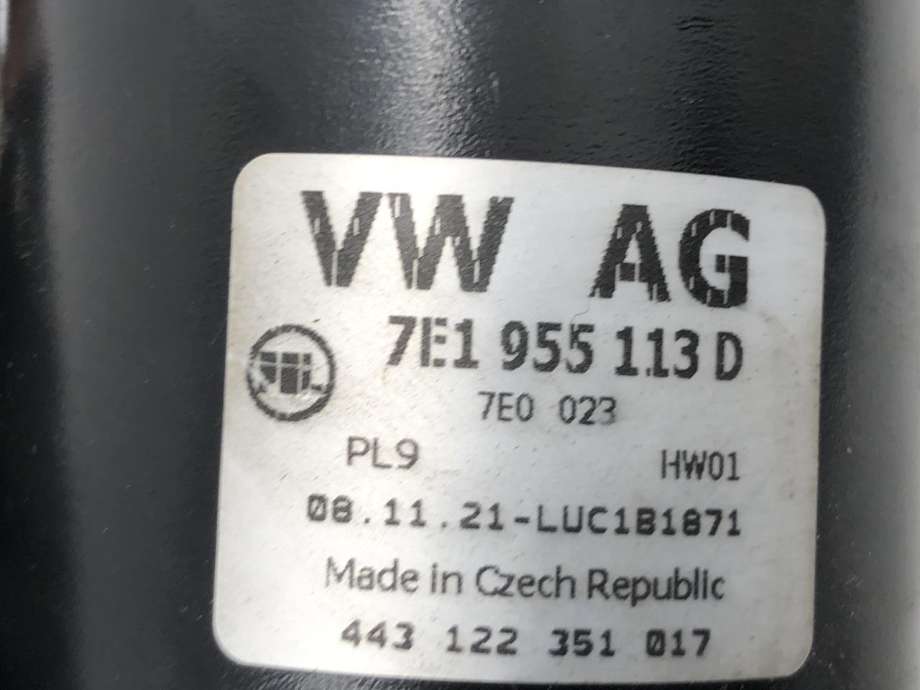 Viskermotor frontrute komplett m/overføring til VW Transporter / Caravelle 2019-->> (T6.1) (T6.1) (7E1 955 113 G|7E1 955 113 D|)