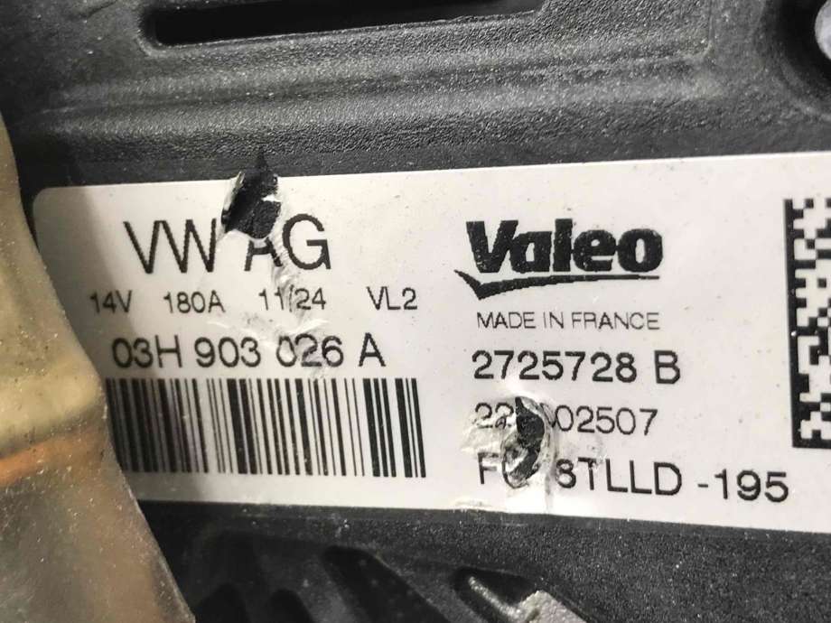Dynamo diesel til VW Transporter / Caravelle 2019-->> (T6.1) (T6.1) (03H 903 026 A|)
