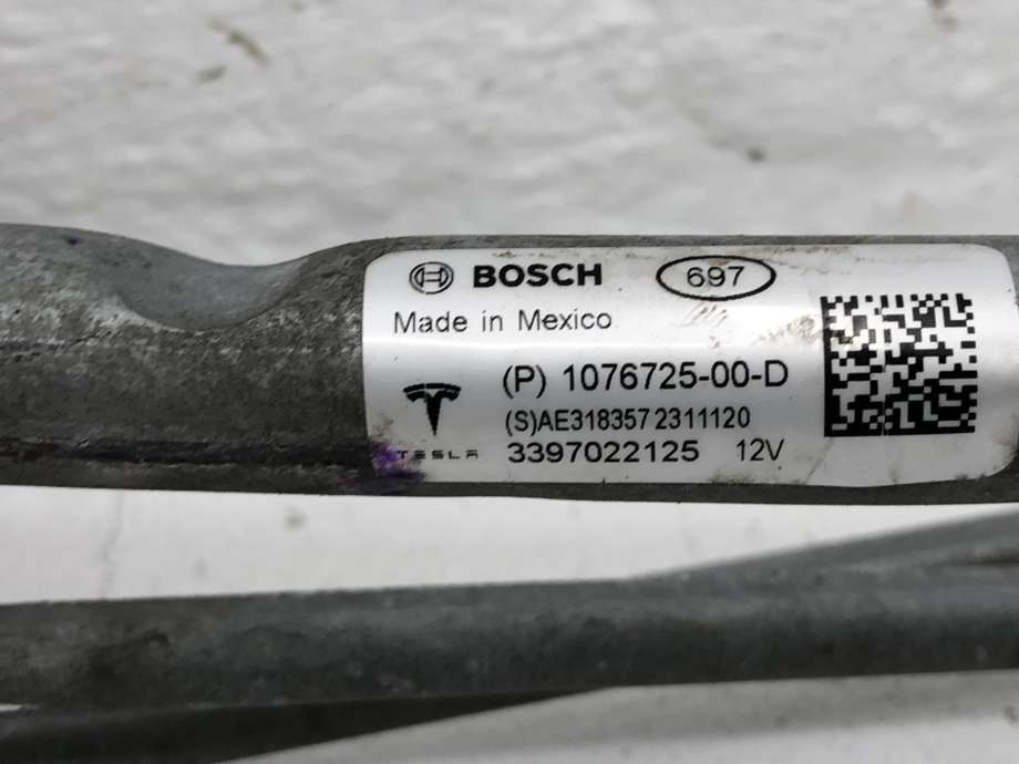 Viskermotor frontrute komplett m/overføring til Tesla Model 3 2018-2023 (Fase 1)  (107672500D|)