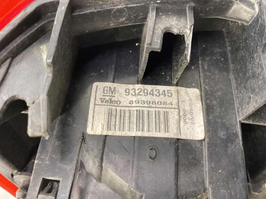 Baklykt venstre til Opel Meriva A 2003-2010  (93184712|93176390|)