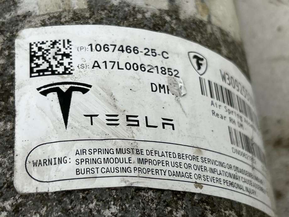 Fjær bak nivå luftpute/belg til Tesla Model S 2016-2021 (Fase 2)  (1067466-25-C|)
