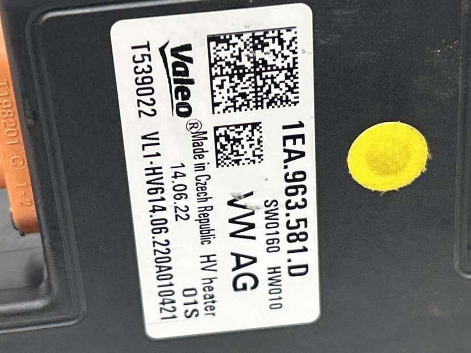 Varmeapparat PTC-heater til Škoda Enyaq 2021-->> (1EA 963 581 E|)