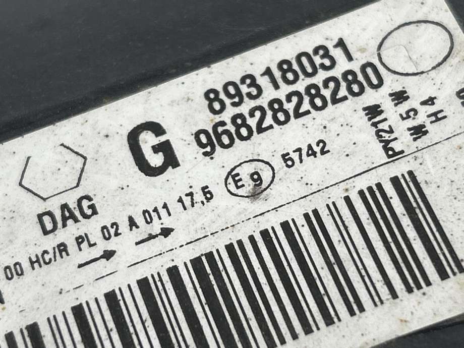 Frontlykt venstre halogen til Citroën Berlingo 2015-2019 (Type II, Fase 2) (6208 K6|)