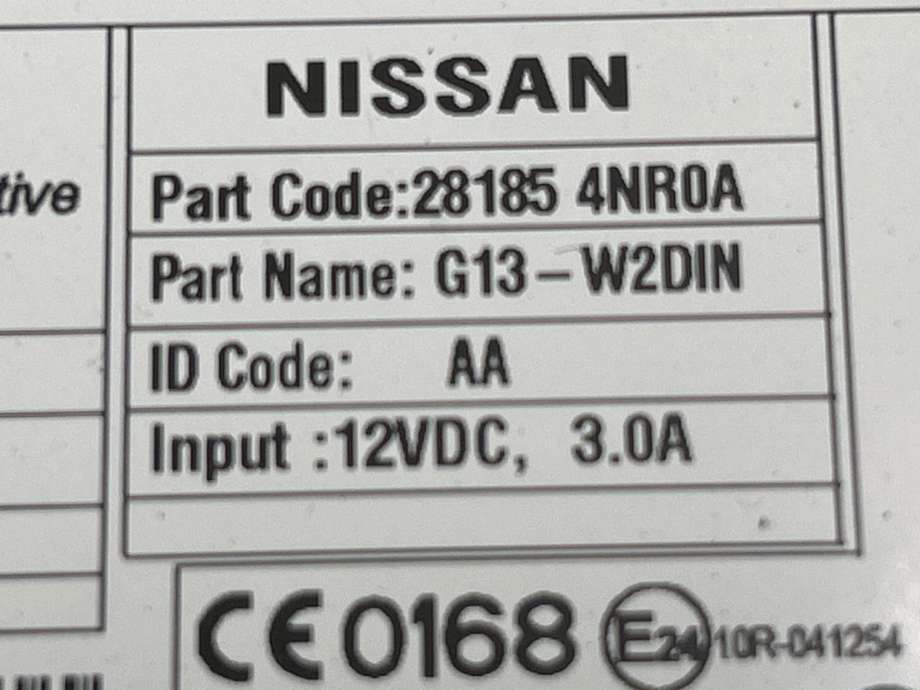 Bilstereo til Nissan Leaf 2011-2017 (Type I) (28185 4NR0A|)