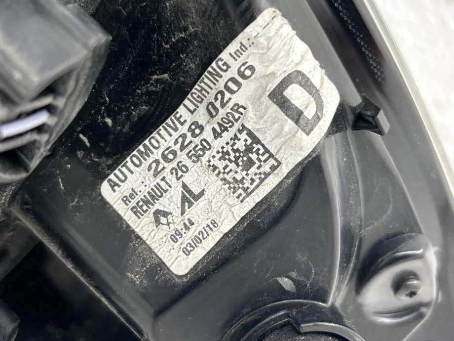 Baklykt høyre til Renault Zoe 2013-2019 (Fase 1) (265509696R|)