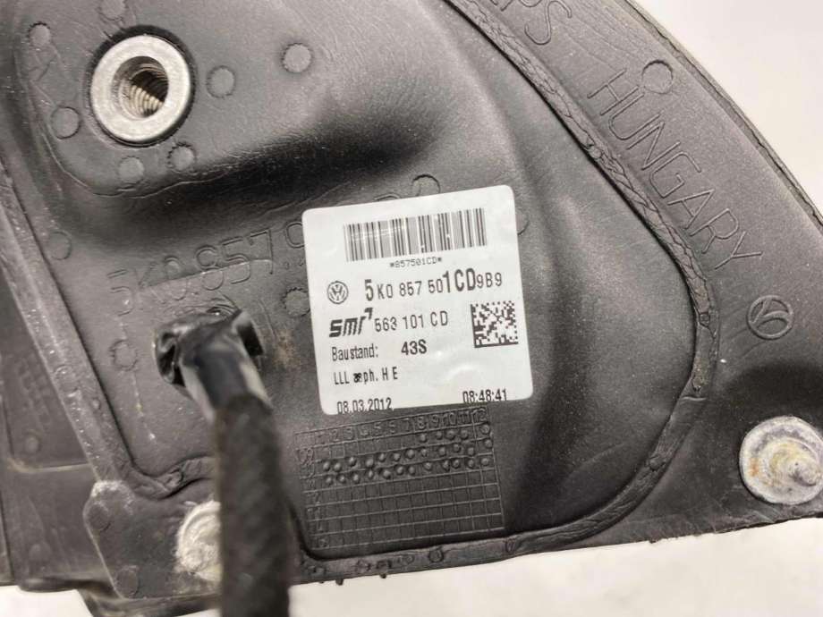 Speil venstre til VW Golf VI 2008-2012  (5K0 857 507 AD|)
