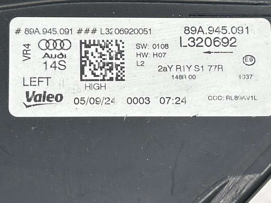 Baklykt venstre ytre til Audi Q4 e-tron 2021-->>  (89A 945 091|)