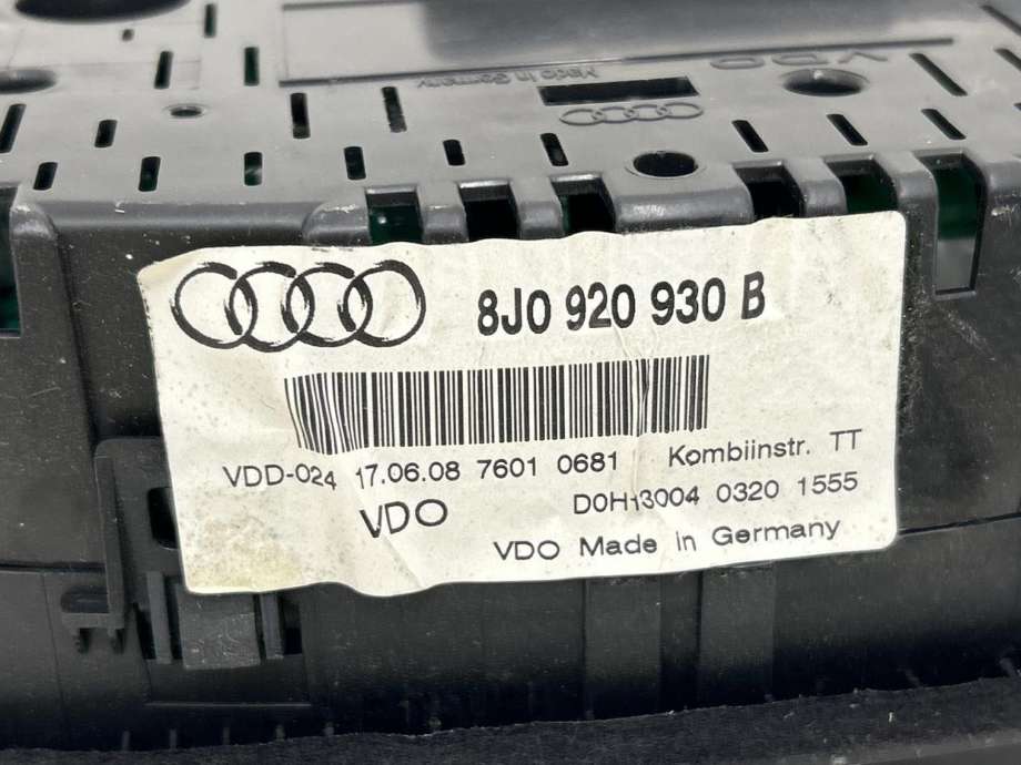 Instrumentpanel til Audi TT 2006-2014 (Type II) (8J0 920 930 B|)