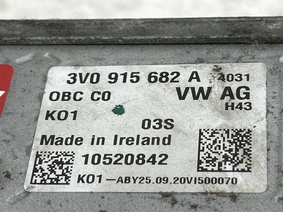 Batterilader (OBC - On Board Charger) til Škoda Superb 2015-->> (Type III)  (5QE 915 682 GA|)
