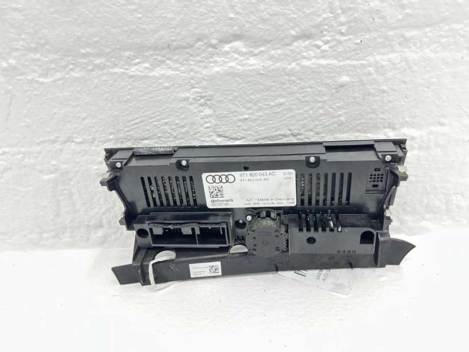 Varmeapparat betjening til Audi Q5 2008-2012 (Type I, Fase 1)  (8T1 820 043 AK|8T1 820 043 AK XZF|)