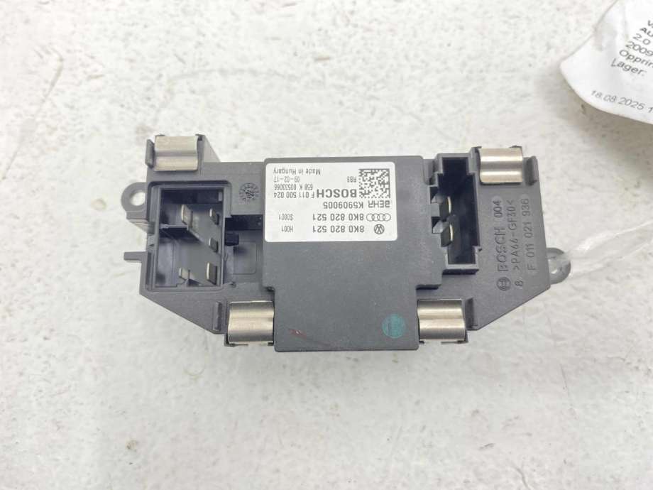 Varmeapparat motstand til Audi Q5 2008-2012 (Type I, Fase 1) (8K0 820 521 B|)