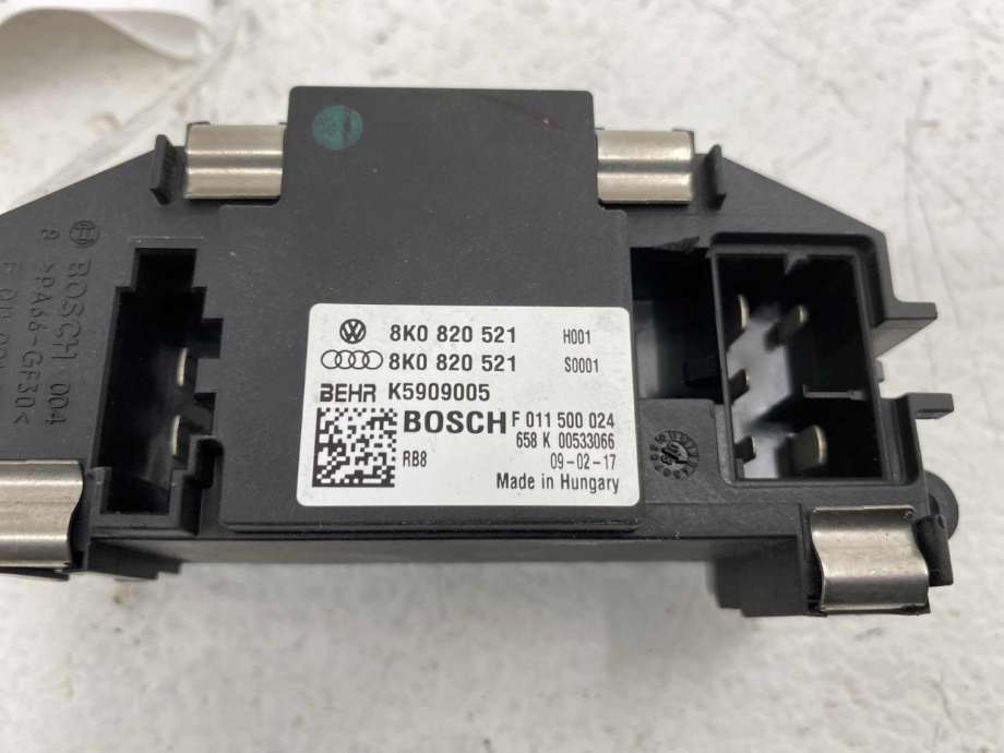 Varmeapparat motstand til Audi Q5 2008-2012 (Type I, Fase 1) (8K0 820 521 B|)