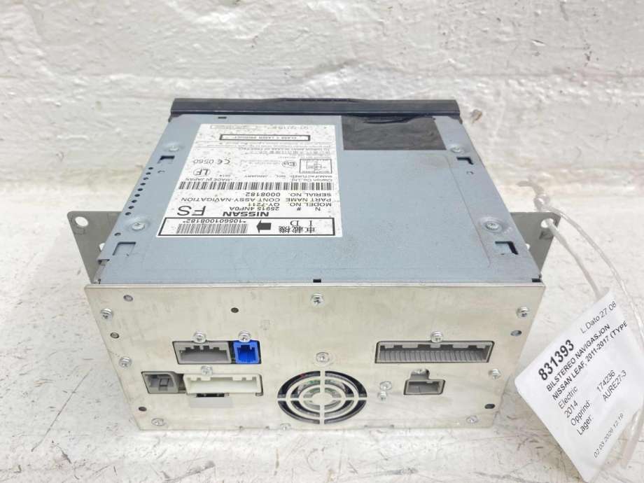 Bilstereo navigasjon til Nissan Leaf 2011-2017 (Type I)  (259154NF0A|)