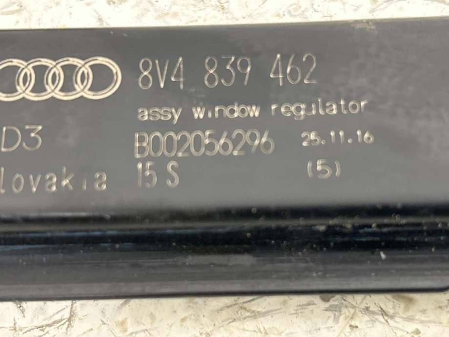 Ruteheis høyre bak til Audi A3 2016-2020 (Type III, Fase 2) (8V4 839 462|)