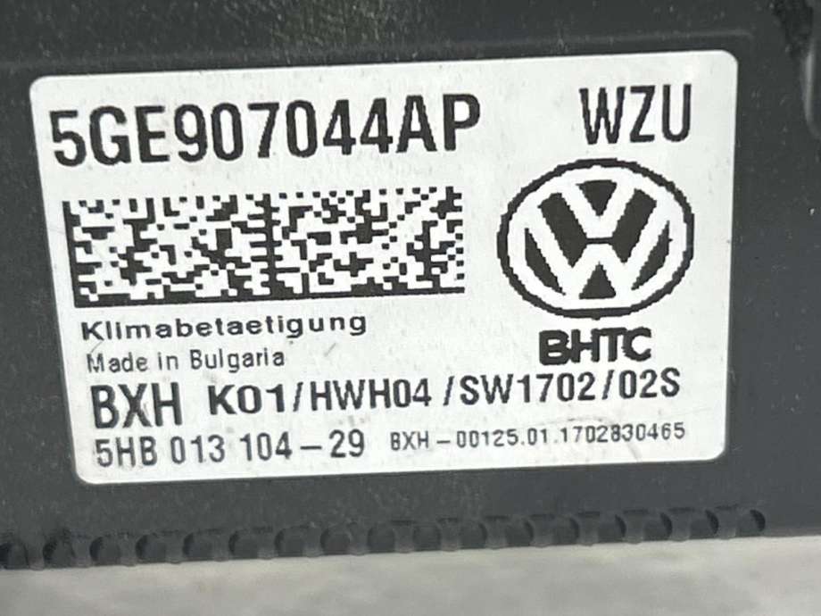 Varmeapparat betjening til VW Golf VII 2017-2020 (Fase 2) (5G0 054 939 A|3G0 054 939 K|)