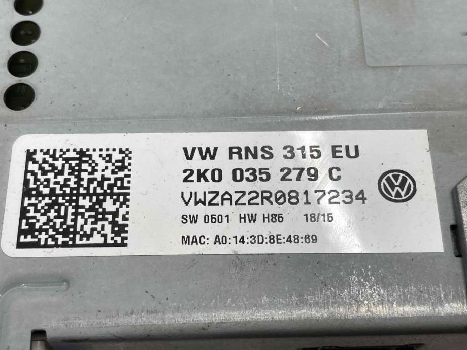 Bilstereo navigasjon skjerm til VW Touran 2010-2015 (Type I, Fase 3) (2K0 035 279 C|)