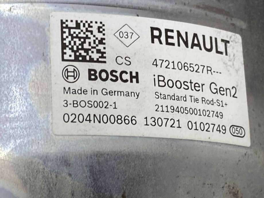 Bremsekraft-forsterker til Renault Zoe 2019-->> (Fase 2) (472106527R|)