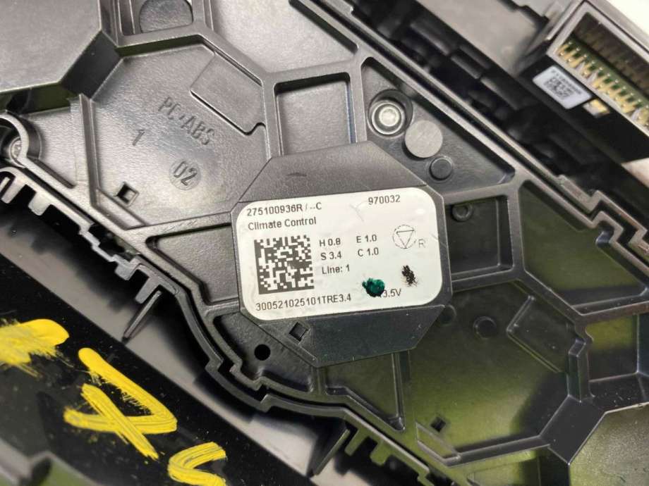 Varmeapparat betjening til Renault Zoe 2019-->> (Fase 2)  (275107386R|283E84011R|275100936R)