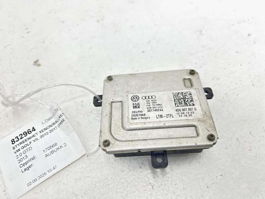 Styreenhet xenon/ballast til VW Golf VII 2012-2017 (Fase 1)  (4G0 907 697 F|)