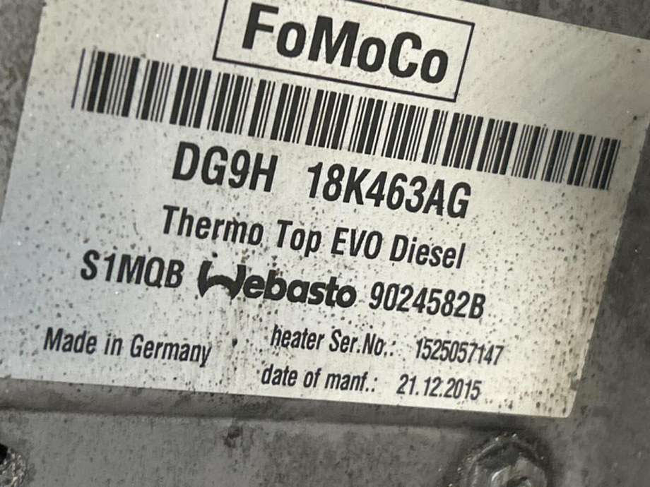 Dieselvarmer til Ford Mondeo 2014-2019 (Type V, Fase 1)  (2052890|DG9H18K464AE|)