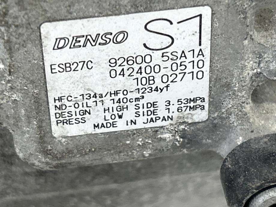 Aircondition kompressor elbil til Nissan Leaf 2018-->> (Type II) (926005SA1B|)