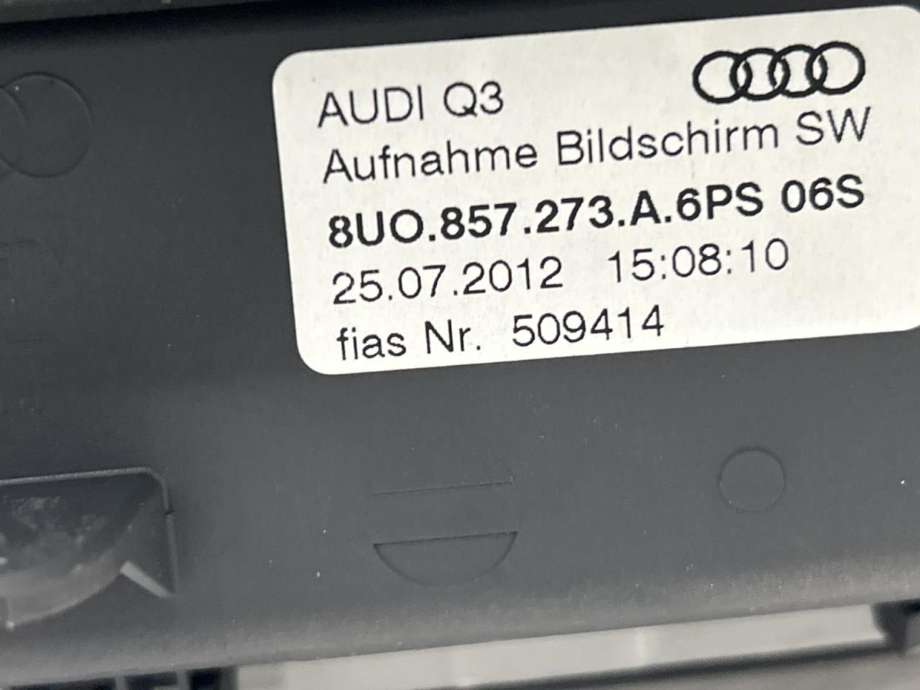 Bilstereo navigasjon skjerm til Audi Q3 2011-2014 (Type I, Fase 1)  (8U0 919 603 A|)