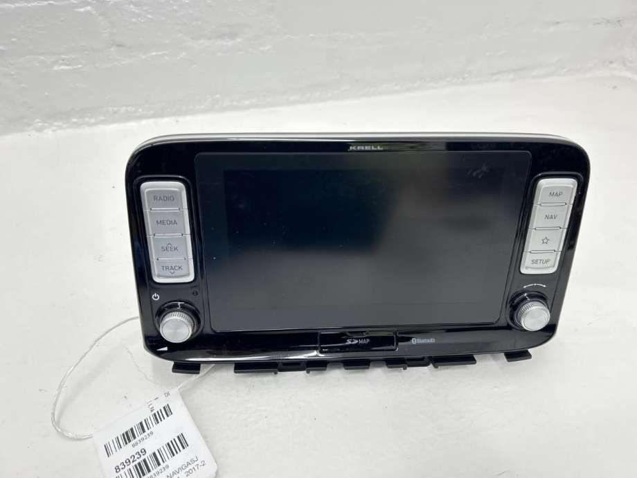 Bilstereo navigasjon skjerm til Hyundai Kona, 2017-2021 (Type I, Fase 1) (96560K4101TMT)