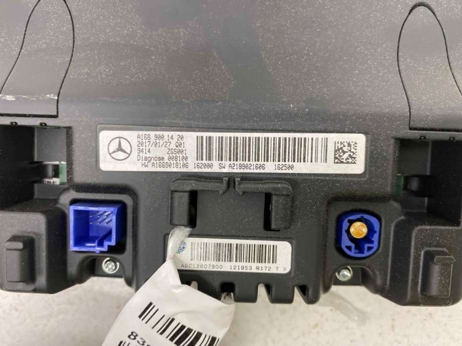 Bilstereo navigasjon skjerm til Mercedes B-Klasse, electric drive 2014-2018 (W242) (W242) (A 166 900 14 20|A 166 900 01 15|)