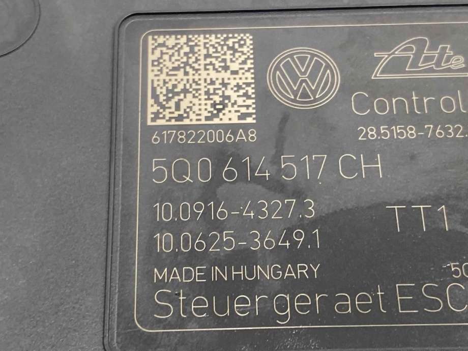 ABS sentral til VW Passat 2015-2019 (Fase 1) (B8) (B8) (5Q0 614 517 CH|)