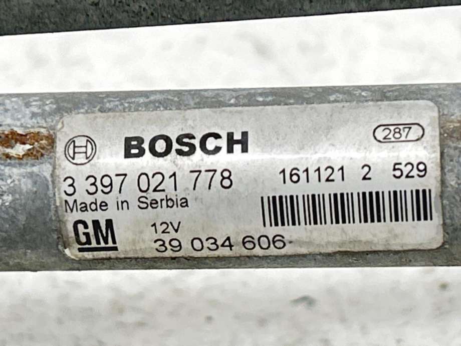 Viskermotor frontrute komplett m/overføring til Opel Astra K 2015-->>  (39034606|)