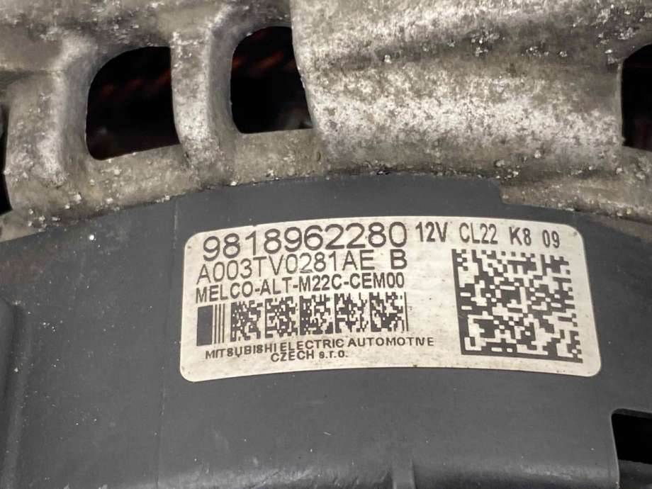 Dynamo diesel til Peugeot Partner 2019-->> (Type III) (98 189 622 80|)