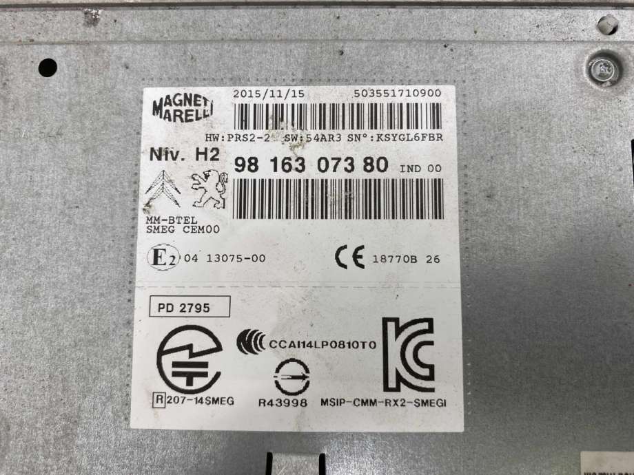 Bilstereo navigasjon til Peugeot 308 2013-2021 (Type II) (16 816 409 80|16 164 612 80|)