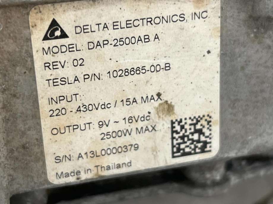 DCDC converter elbil til Tesla Model S 2013-2016 (Fase 1)  (102866500B|)