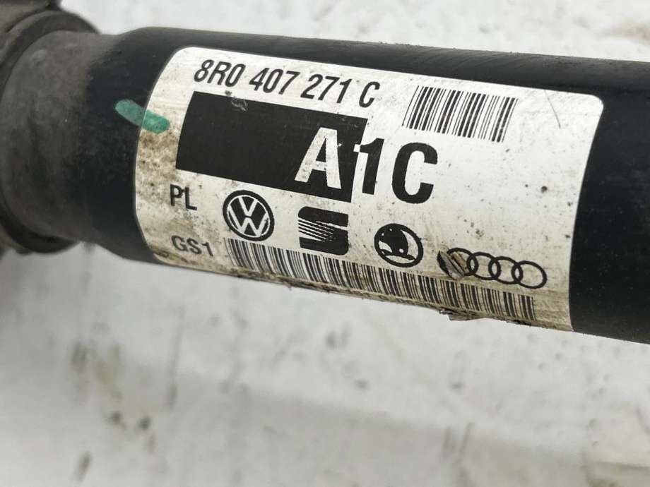 Drivaksel venstre foran, bensin/automat til Audi A7 2010-2014 (Type I, Fase 1)  (8R0 407 271 C|)
