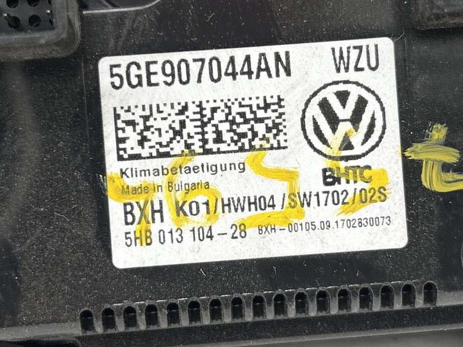 Varmeapparat betjening til VW e-Golf 2017-2020 (Fase 2) (5GE 907 044 AN|)